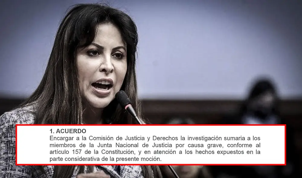 Patricia Chirinos en arremetida contra la JNJ. Foto: composición La República Patricia Chirinos en arremetida contra la JNJ. Foto: composición La República