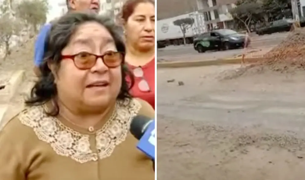 Los encargados de la construcción aparecen una vez por semana, refieren los ciudadanos. Foto: composición LR/captura Panamericana