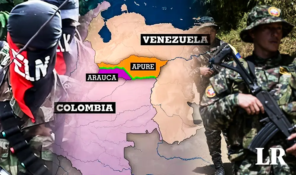 "El 30 de agosto comenzaron unos combates", contó Óscar Vanegas, personero de la localidad de Puerto Rendón. Foto: composición de Fabrizio Oviedo/La República/AFP