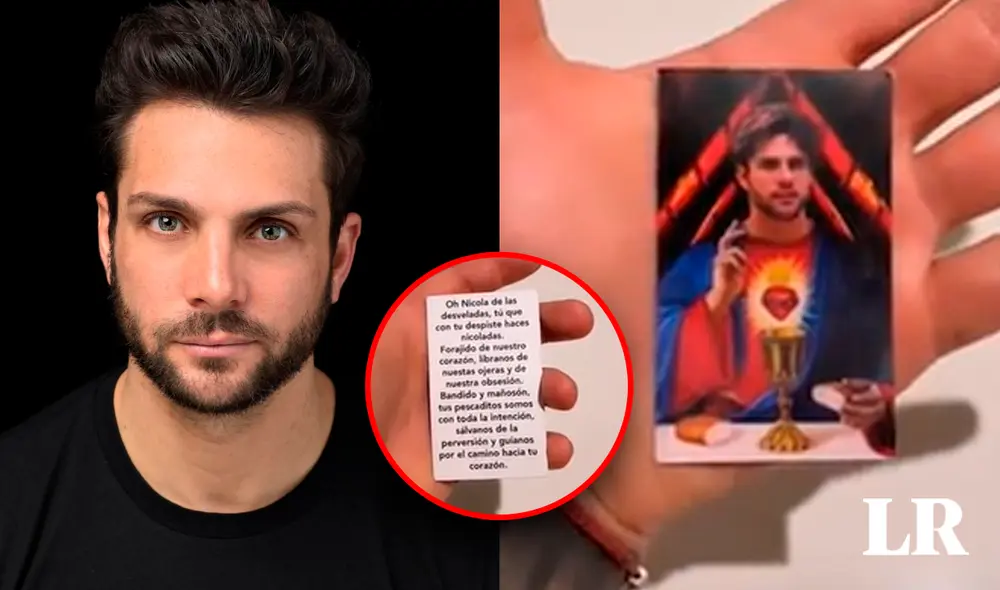 Fanáticas crean oración a 'San Porcella'. Foto: Composición LR/Instagram