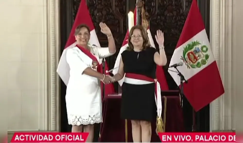 Magnet Márquez estaba encargada de la cartera de Educación. Foto: Tv Perú