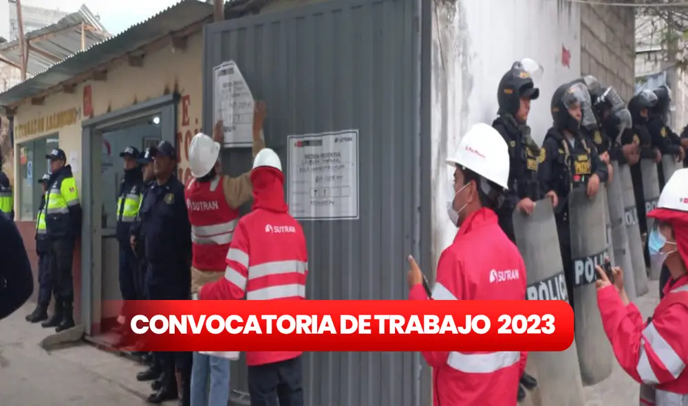 Sutrán ofrece 21 puestos de trabajo en Lima. ComposiciónLR/Superintendencia de Transporte Terrestre de Personas, Carga y Mercancías