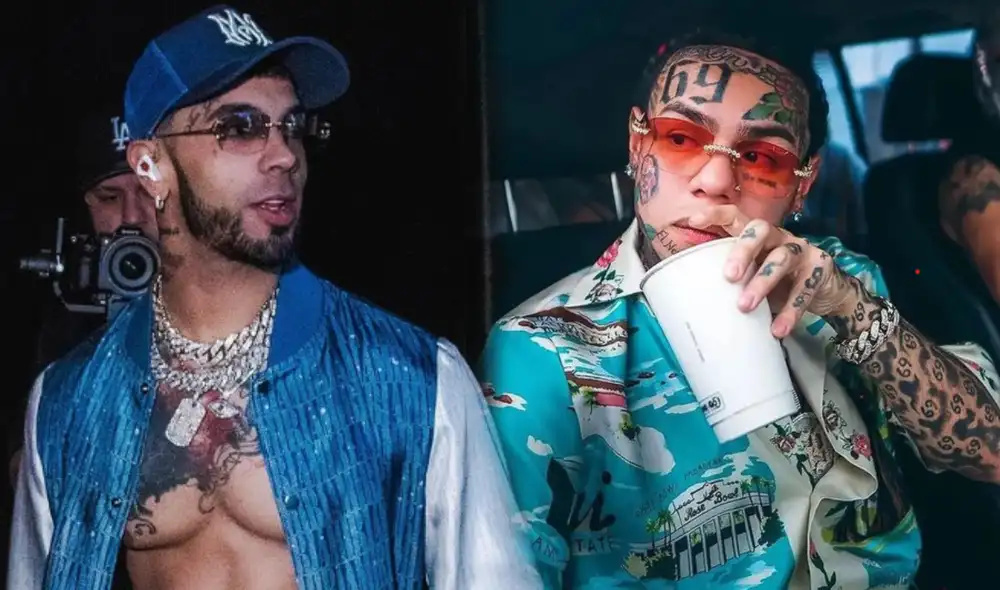 Tekashi y Anuel son rivales desde hace algún tiempo; sin embargo, el conocido 6ix9ine hizo una fuerte revelación. Foto: composición LR/Instagram