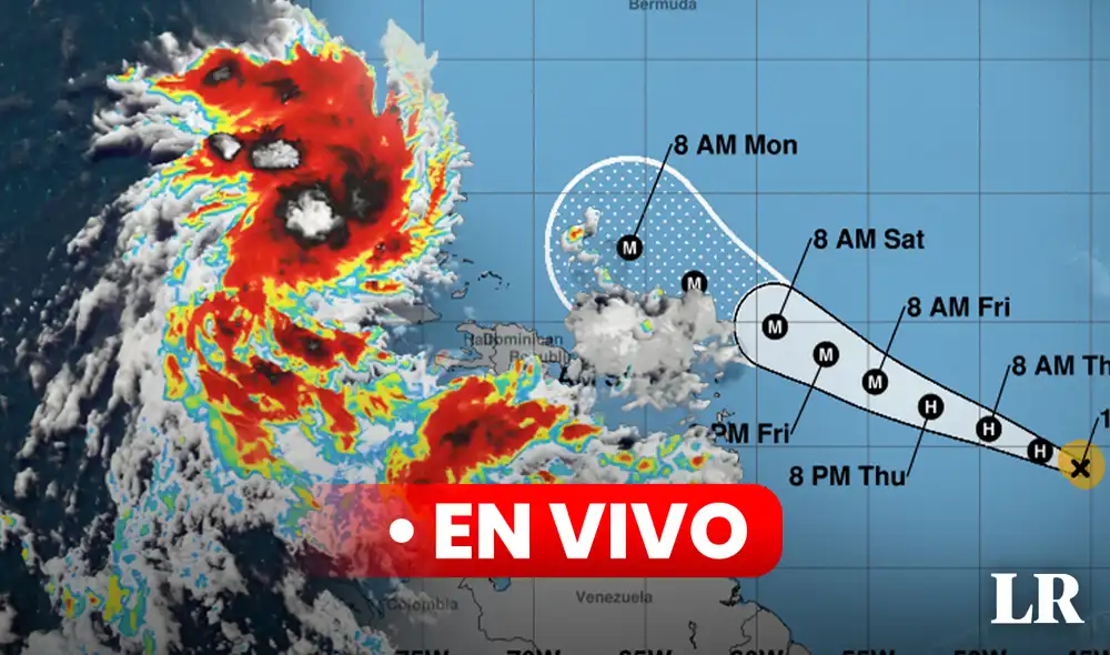 El huracán Lee carga vientos máximos sostenidos de 130 millas por hora (215 km). Foto: composición de Álvaro Lozano/AFP/NHC - Video: Fox Carolina News El huracán Lee carga vientos máximos sostenidos de 130 millas por hora (215 km). Foto: composición de Álvaro Lozano/AFP/NHC - Video: Fox Carolina News