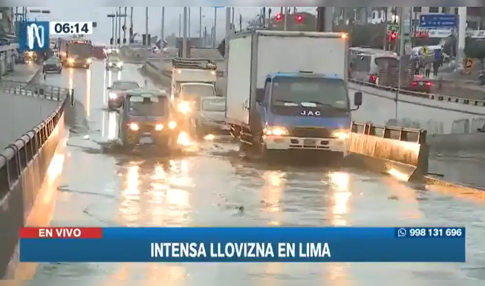 Autos particulares y del transporte público presentan dificultades. Foto: captura de Canal N - Video: Canal N