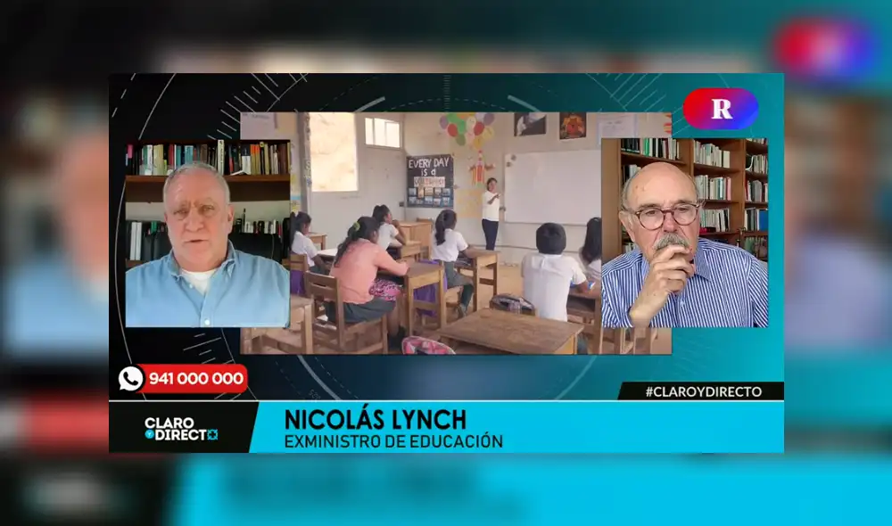 Nicolás Lynch conversó con Augusto Álvarez Rodrich en ‘Claro y directo’. Foto y video: ‘Claro y directo’