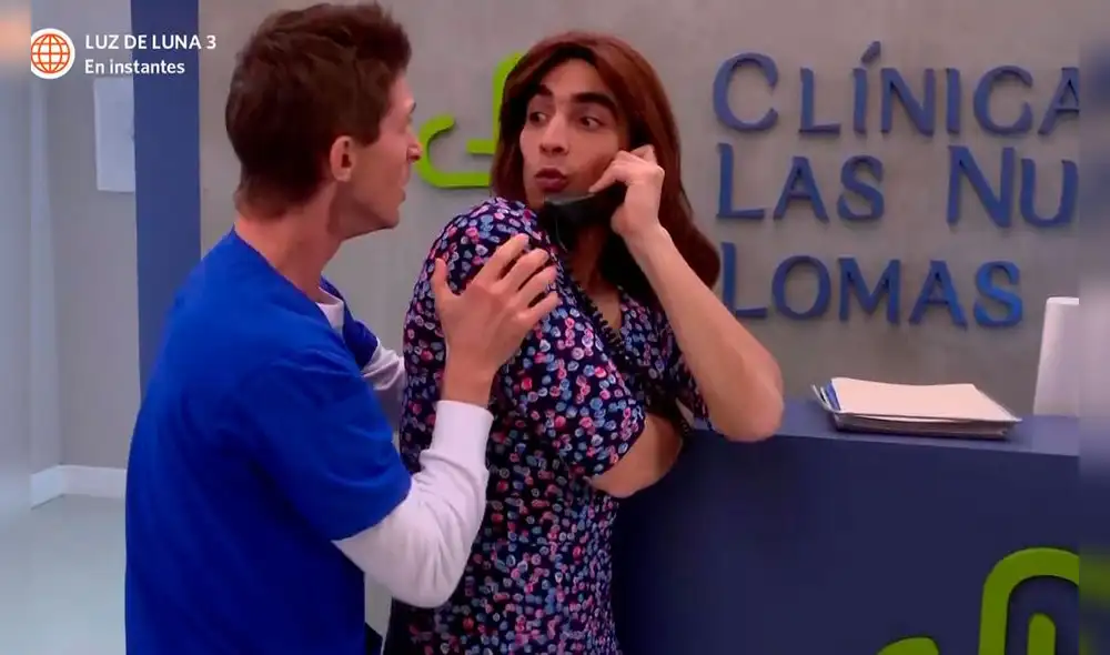 'Jimmy' se vistió de 'Charito' buscando sacar a su mamá de la clínica. Foto: captura de América TV 'Jimmy' se vistió de 'Charito' buscando sacar a su mamá de la clínica. Foto: captura de América TV