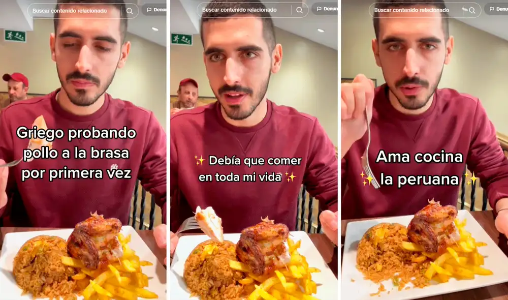 Usuarios en redes aplaudieron el buen gusto gastronómico del turista. Foto: composición LR/TikTok/@Bere_nisse Usuarios en redes aplaudieron el buen gusto gastronómico del turista. Foto: composición LR/TikTok/@Bere_nisse