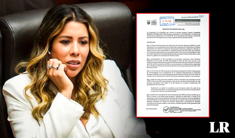 Rosselli Amuruz considera que instancias internacionales defienden a los terroristas. Foto: composición de Gerson Cardoso/La República/John Reyes/LR/Congreso