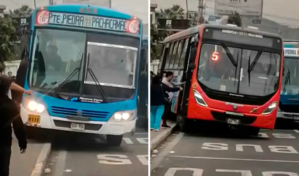 Dos conductores en Lima desafiaron todas las normas de tránsito. Foto: composición de Gerson Cardoso/ LR/ TikTok Dos conductores en Lima desafiaron todas las normas de tránsito. Foto: composición de Gerson Cardoso/ LR/ TikTok