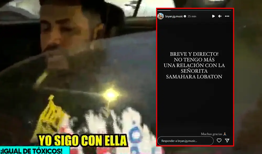 Bryan Torres niega haber terminado con Samahara Lobatón. Foto: composición LR/Instagram Bryan Torres niega haber terminado con Samahara Lobatón. Foto: composición LR/Instagram