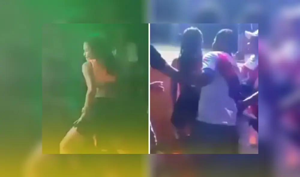 Bailarina fue levantada por espectadores. Foto y video: Tingo María Noticias Bailarina fue levantada por espectadores. Foto y video: Tingo María Noticias