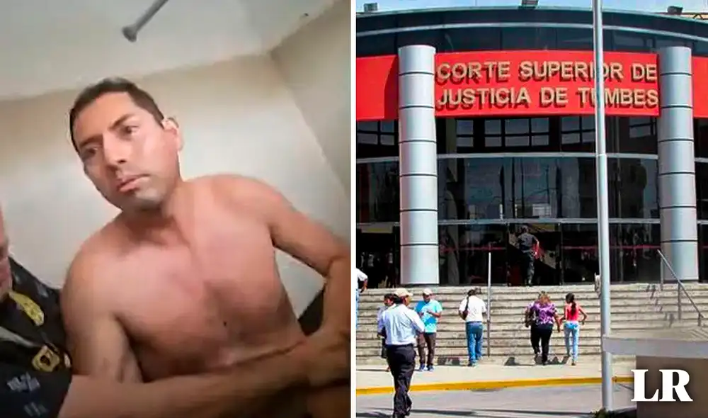 Lenin Ruperto Lamadrid fue suspendido del cargo de secretario del Juzgado de Familia de Tumbes. Foto: composición LR