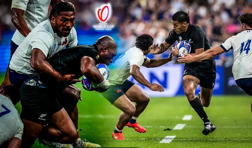 La República Deportes te trae todas las incidencias del partido entre Francia vs. Nueva Zelanda EN VIVO por el arranque del Mundial de Rugby 2023. Foto: composición LR/All Blacks/France Rugby La República Deportes te trae todas las incidencias del partido entre Francia vs. Nueva Zelanda EN VIVO por el arranque del Mundial de Rugby 2023. Foto: composición LR/All Blacks/France Rugby