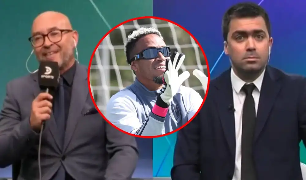 Los colegas de DSports no estuvieron de acuerdo con el periodista peruano. Foto: captura/DSports/FPF