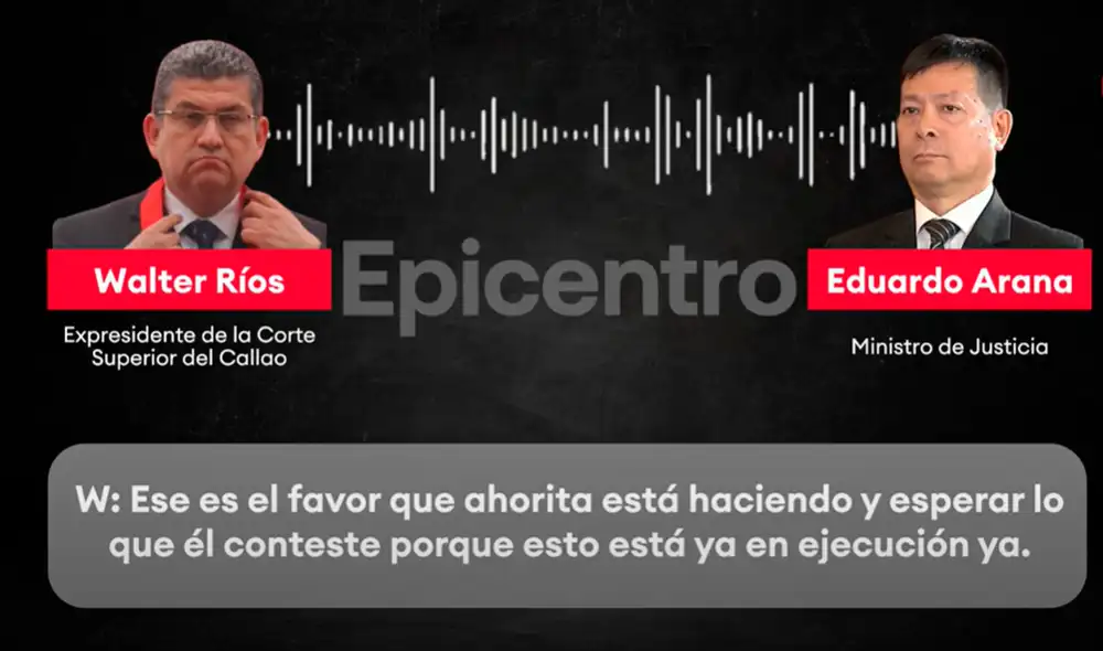 El titular del Minjus aseguró que este audio,u otros que se puedan difundir tengan algún contenido ilegal. Foto y Video: Epicentro
