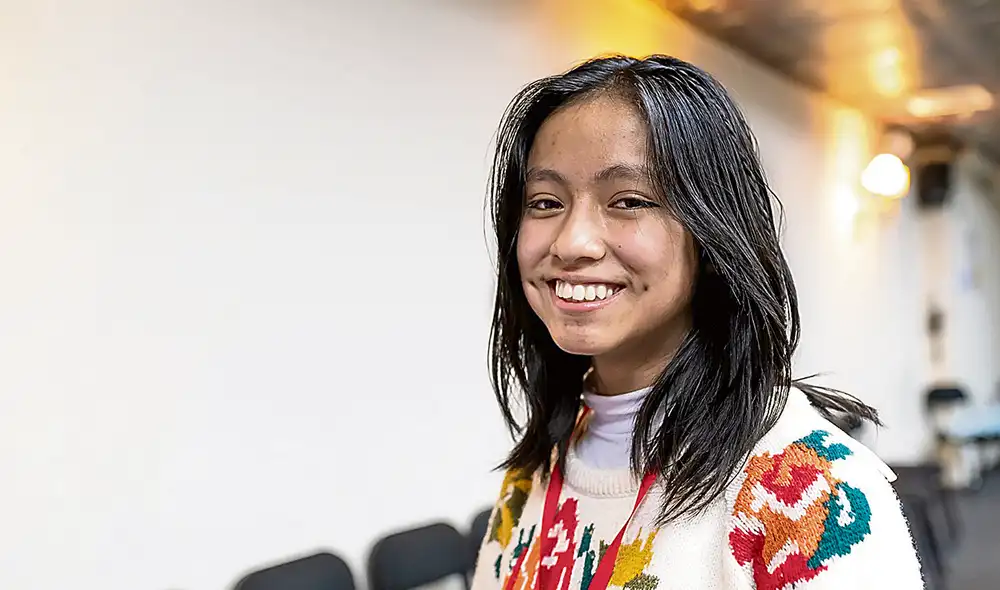 Sueños. La adolescente busca generar un cambio en el país. Foto: difusión