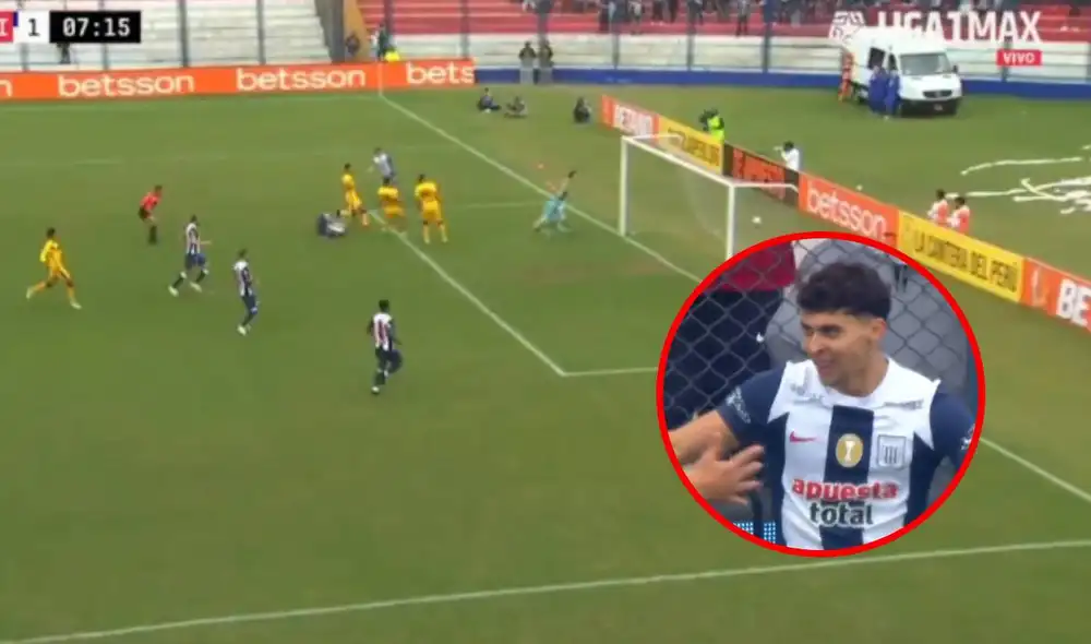 Franco Zanelatto abrió el marcador en los primeros minutos ante Cantolao. Foto: captura/Liga 1 Max Franco Zanelatto abrió el marcador en los primeros minutos ante Cantolao. Foto: captura/Liga 1 Max