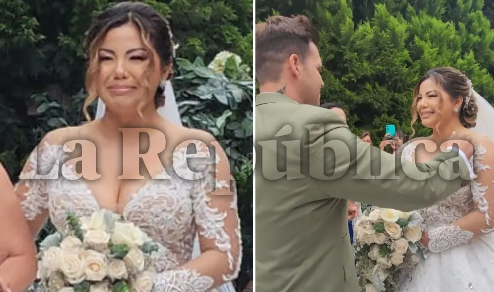 Estrella Torres se casó con Kevin Salas en una emotiva ceremonia en Pachacámac. Foto: composición LR//María Pía Ponce-GLR