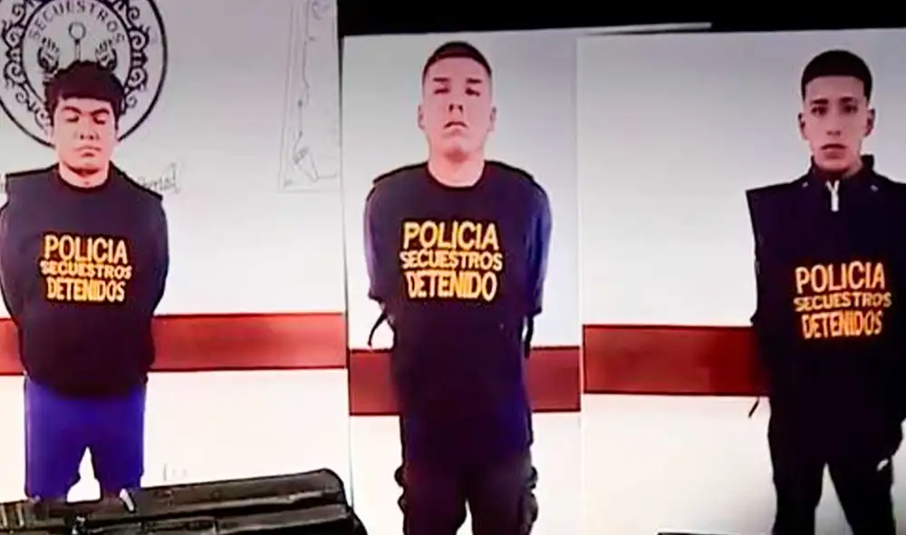 Detenidos por la Policía Nacional. Foto: 'Domingo al Día'