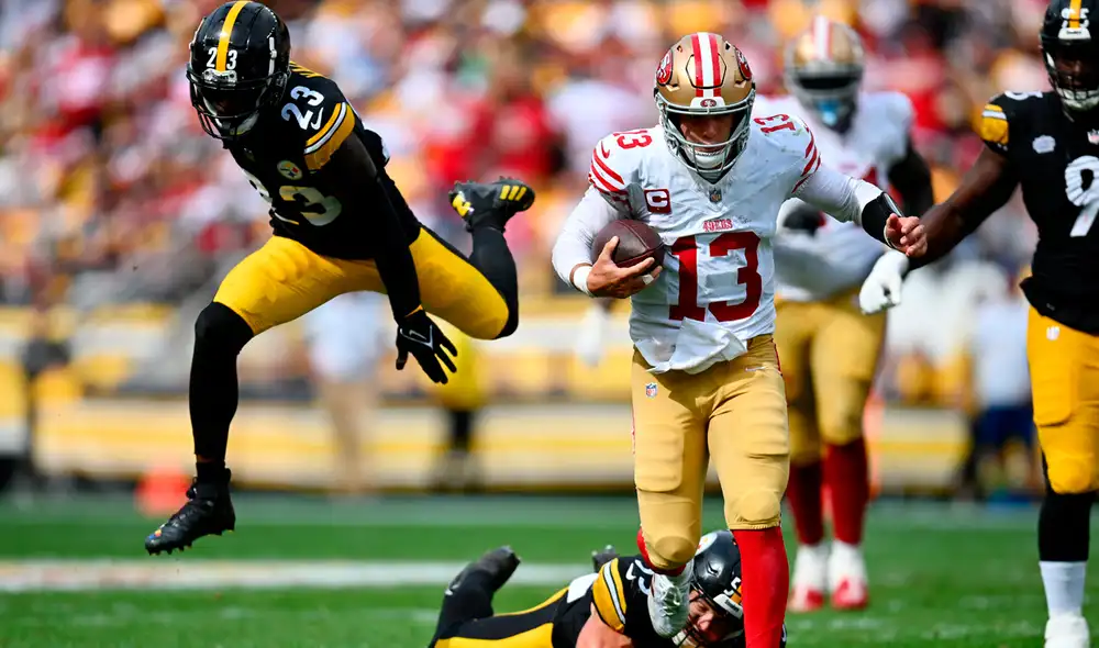 Los San Francisco 49ers obtuvieron una importante victoria en Acrisure Stadium. Foto: AFP