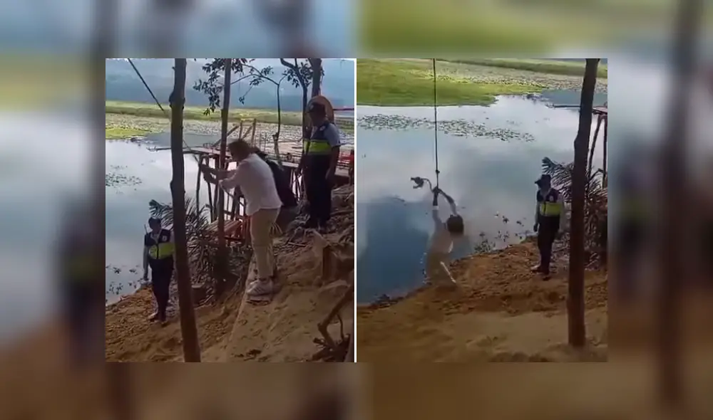 Madeleine Burns pasó bochornoso momento. Foto y video: Tvi Noticias