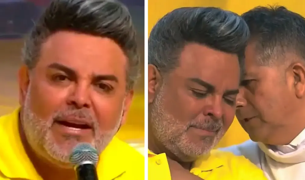 Andrés Hurtado intentó retirarse del set en el que se transmitía la Teletón tras ver que no se llegaba a la meta. Foto: composición LR/América TV