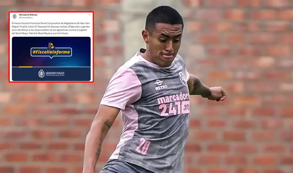 Fabrizio Roca tendrá días de descanso para recuperarse del ataque. Foto: composición LR/Sport Boys/Ministerio Público Fabrizio Roca tendrá días de descanso para recuperarse del ataque. Foto: composición LR/Sport Boys/Ministerio Público