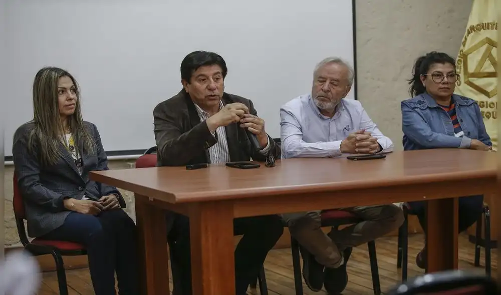 Arquitectos sostienen que Egasa quiere alterar el valle de Chilina. También hicieron la consulta respecto a una ordenanza que protege la cuenca. Foto: Rodrigo Talavera/LR