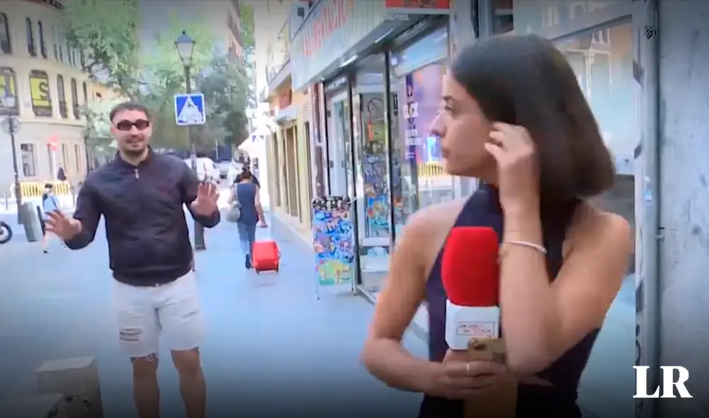 El hombre continuó agredieron a la reportera durante la transmisión en vivo. Foto: composición LR/@EnBocaDe_Todos/captura