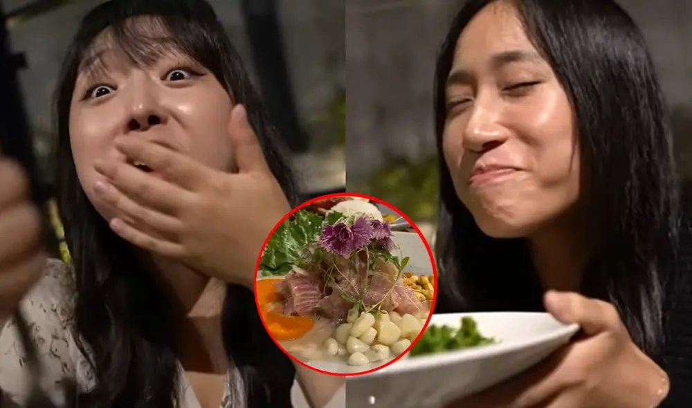 Laas jóvenes extranjeras probaron bebidas y platos de fondo peruanos. Foto: composición LR/captura de YouTube