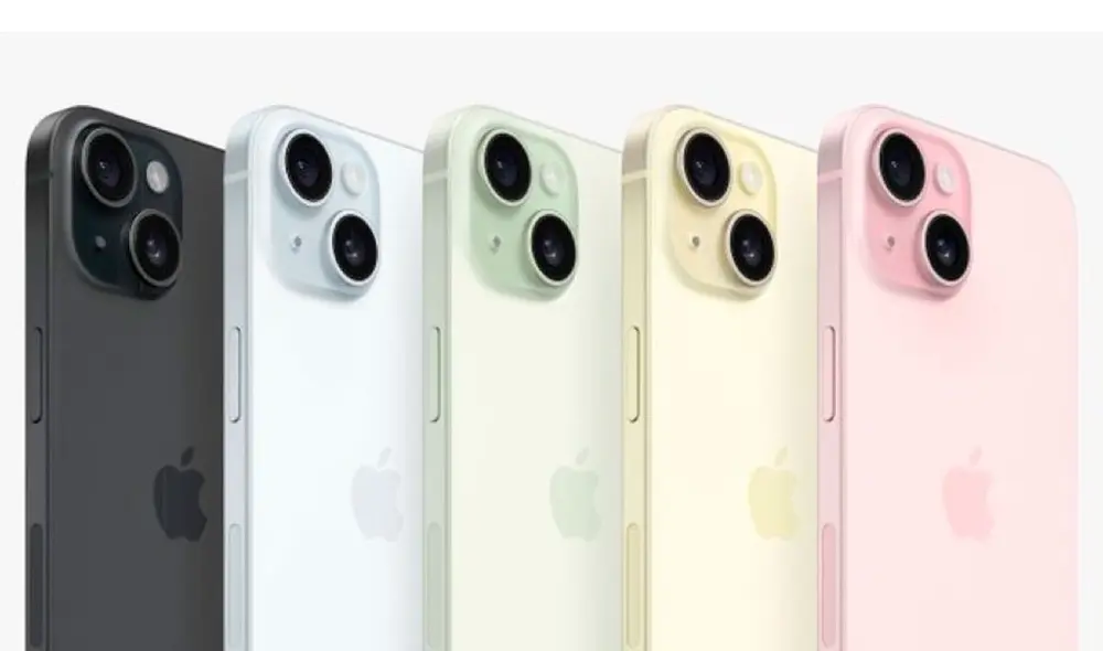 Estos serán los colores del iPhone 15 y iPhone 15 Plus. Apple