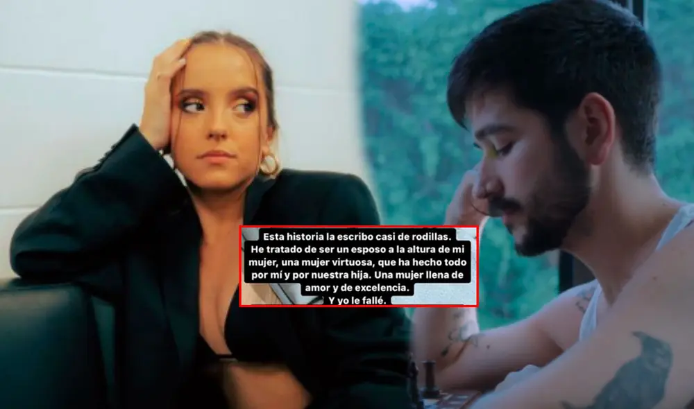 Camilo alarmó a sus seguidores por admitir que 'le falló' a Evaluna. Foto: Composición LR/Instagram