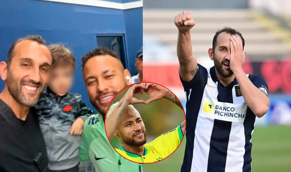 Hernán Barcos recibió un homenaje de la selección de Brasil en Matute. Foto: composición LR/captura Neymar Jr Site/Liga 1
