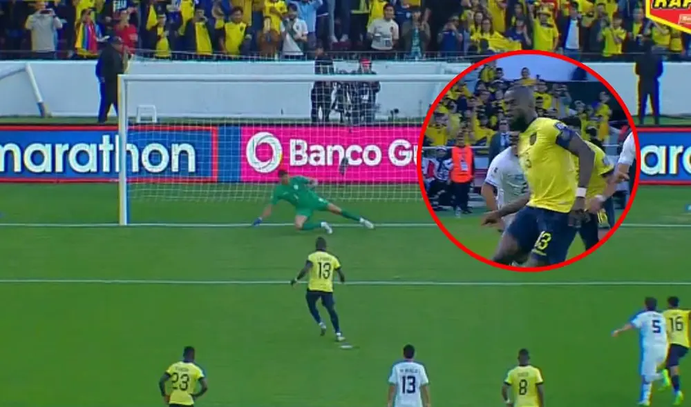 Enner Valencia perdió la chance de poner el segundo tanto de la Tri. Foto: captura/El Canal del Fútbol