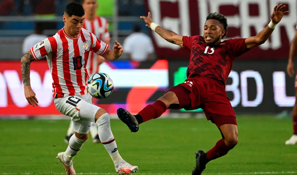 Venezuela derrotó 1-0 a Paraguay en el Estadio Monumental de Maturín. Foto: AFP