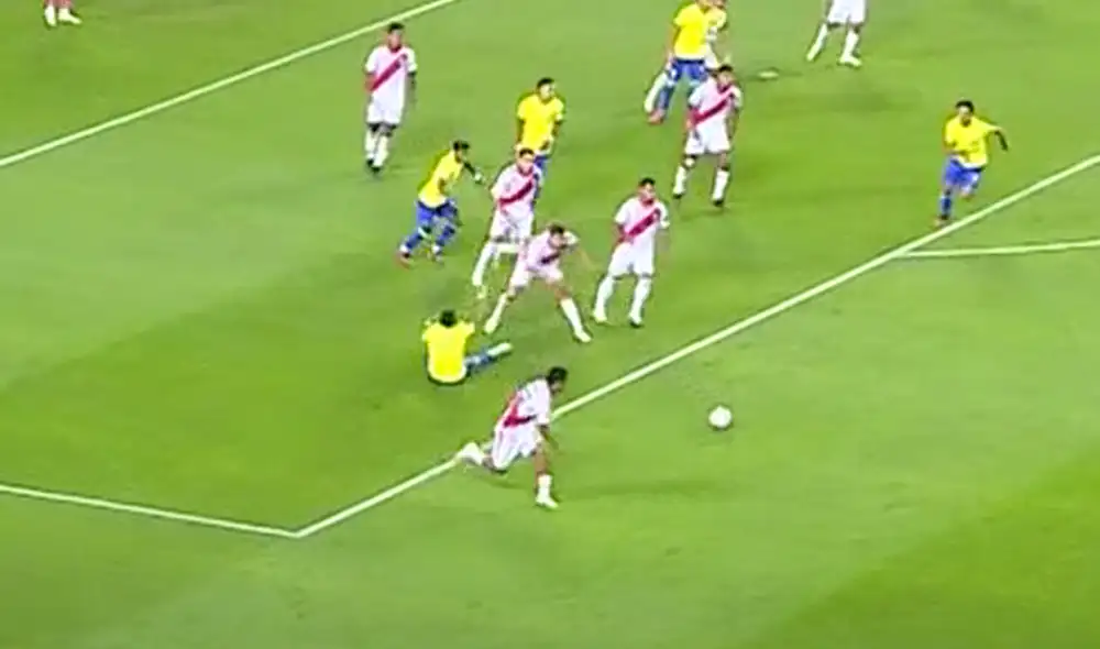 Aldo Corzo jugó su primer partido de titular en las Eliminatorias 2026. Foto: captura América TV