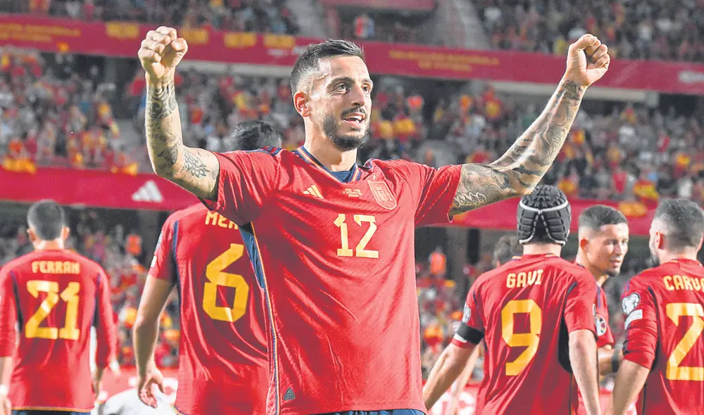 Se consolida. Joselu registra 3 goles en 4 partidos con España por las Eliminatorias a la Euro. Foto: difusión
