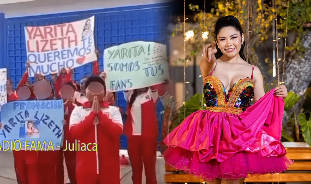 Los pequeños nombraron a su promoción como 'Yarita Lizeth' en honor a la cantante. Foto y video: RADIO FAMA - Juliaca/Facebook