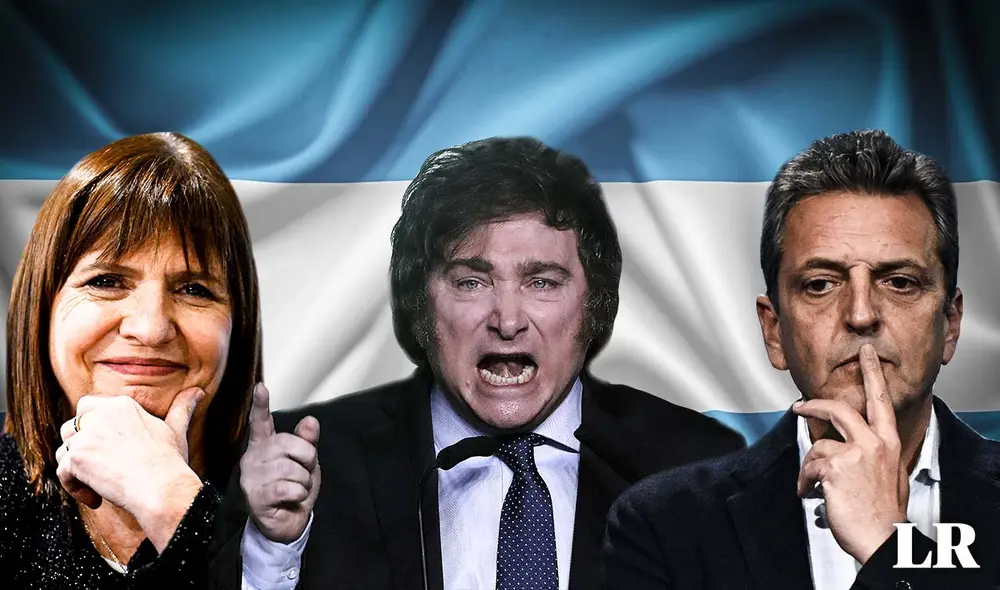 ¿Patricia Bullrich, Javier Milei o Sergio Massa? Descubre quién es el favorito a convertirse en el próximo presidente de Argentina. Foto: composición LR/AFP ¿Patricia Bullrich, Javier Milei o Sergio Massa? Descubre quién es el favorito a convertirse en el próximo presidente de Argentina. Foto: composición LR/AFP