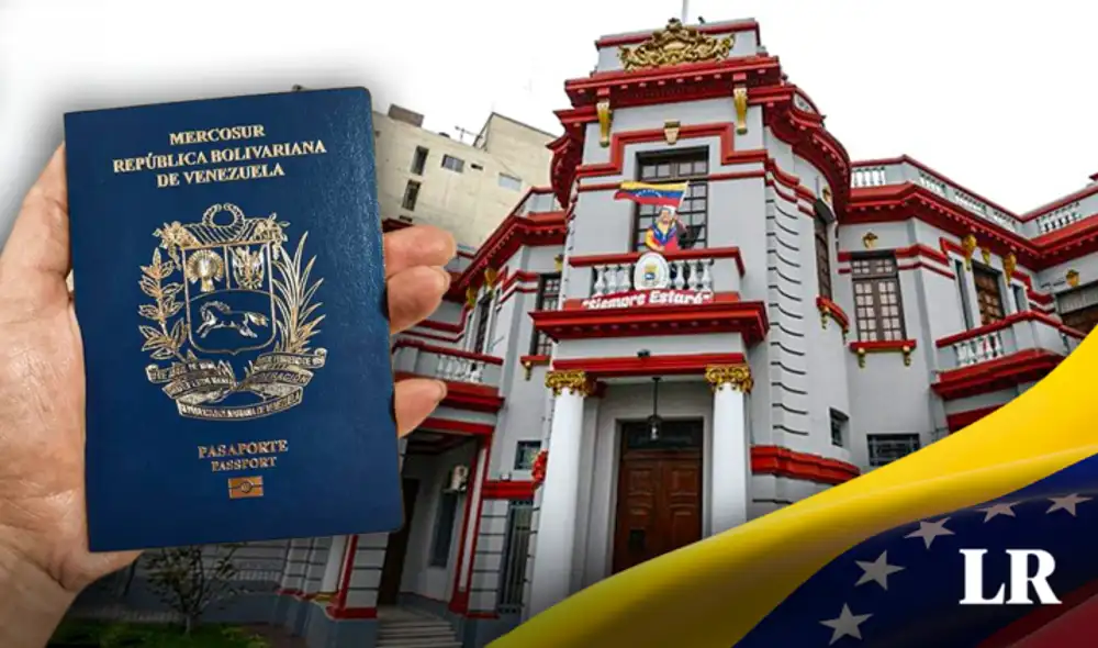 Venezolanos y venezolanas podrán retirar su pasaporte en la sede de la Embajada en Lima, Perú. Foto: composición LR/Tw @TERANV
