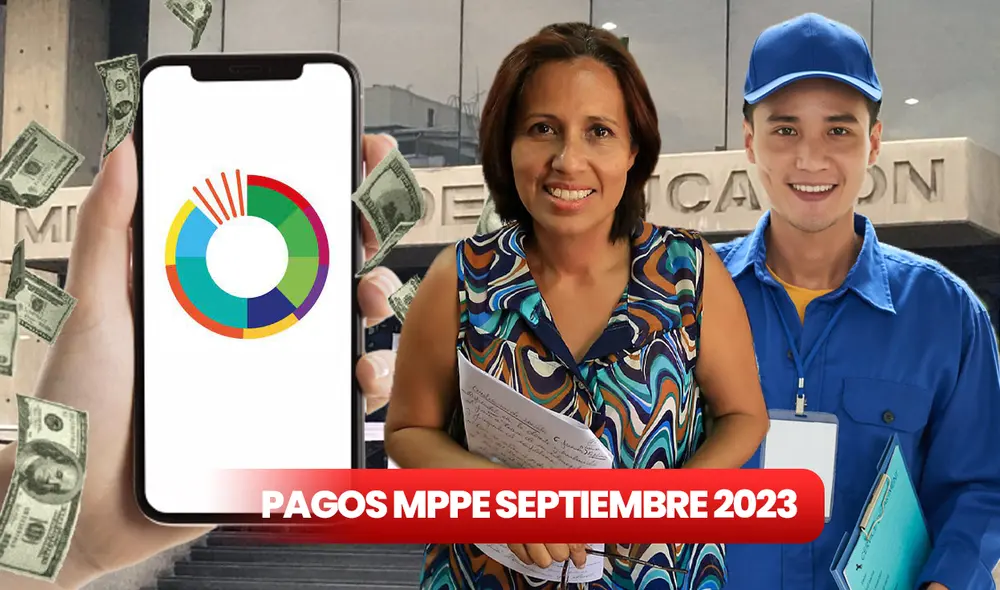 Conoce qué pagó el MPPE recientemente y la fecha de pago de los próximos abonos de septiembre 2023. Foto: composición LR/ Crónica Uno/ El Pitazo/ Freepik Conoce qué pagó el MPPE recientemente y la fecha de pago de los próximos abonos de septiembre 2023. Foto: composición LR/ Crónica Uno/ El Pitazo/ Freepik