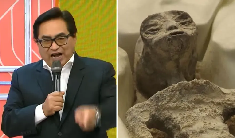 Anthony Choy criticó supuestas momias de seres extraterrestres. Foto: composición LR/América TV/difusión Anthony Choy criticó supuestas momias de seres extraterrestres. Foto: composición LR/América TV/difusión