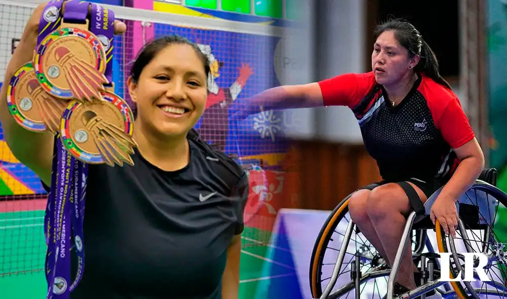Pilar Jáuregui nunca imaginó ocupar el primer lugar del ranking mundial de parabádminton femenino. Foto: composición LR/Pilar Jáuregui