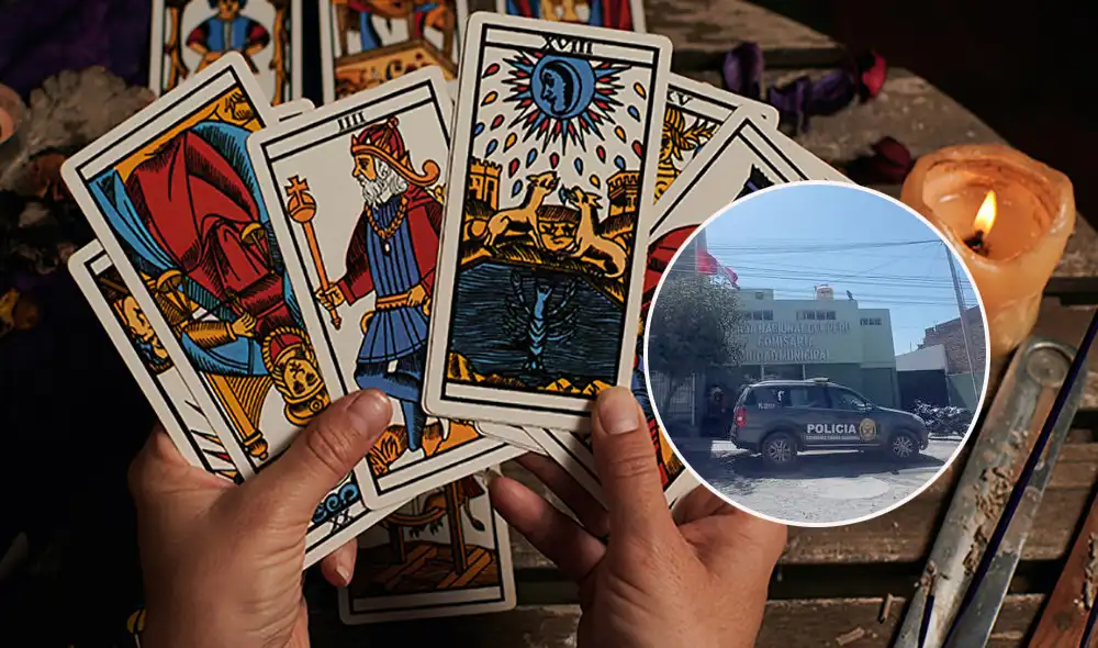 Arequipa. Denunciante señaló ante la Policía que todo inició al aceptar la lectura de tarot. Foto: composición LR