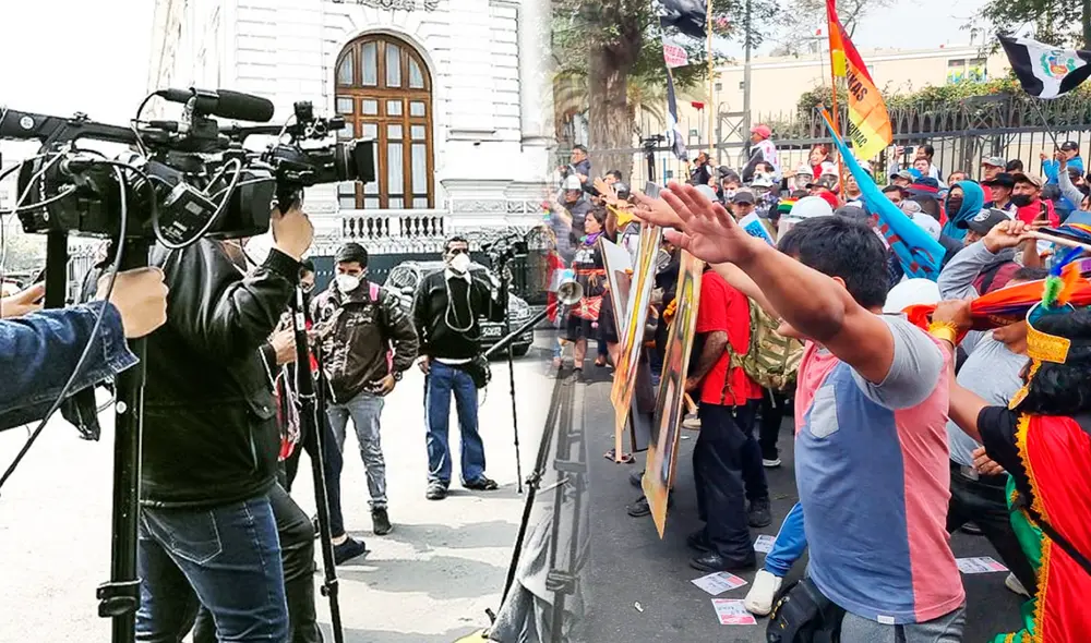Libertad de expresión en Perú es la más deteriorada, de acuerdo con la organización Reportero Sin Fornteras. Foto: composición de Jazmin Ceras/Bárbara Mamani/La República/El Peruano Libertad de expresión en Perú es la más deteriorada, de acuerdo con la organización Reportero Sin Fornteras. Foto: composición de Jazmin Ceras/Bárbara Mamani/La República/El Peruano