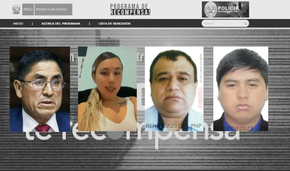 El exjuez César Hinostroza encabeza la lista de los más buscados. Foto: composición LR/Mininter El exjuez César Hinostroza encabeza la lista de los más buscados. Foto: composición LR/Mininter