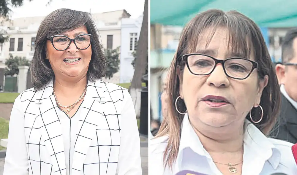Misma postura. Legisladora ultraconservadora Milagros Jáuregui y ministra Miriam Ponce. Foto: difusión