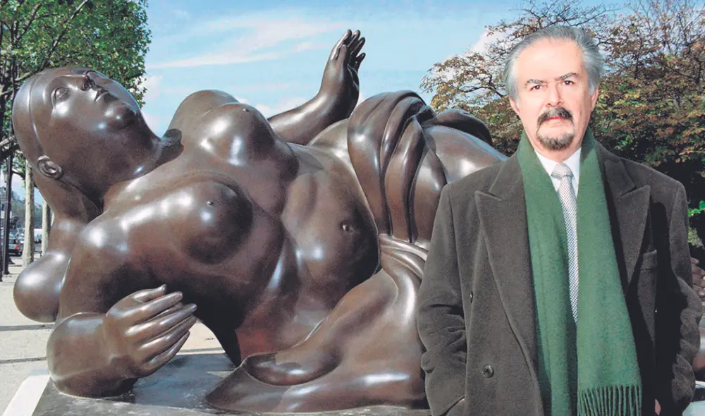 En Francia. Fernando Botero al pie de una de sus obras en la avenida de los Campos Elíseos, París. Foto: AFP En Francia. Fernando Botero al pie de una de sus obras en la avenida de los Campos Elíseos, París. Foto: AFP