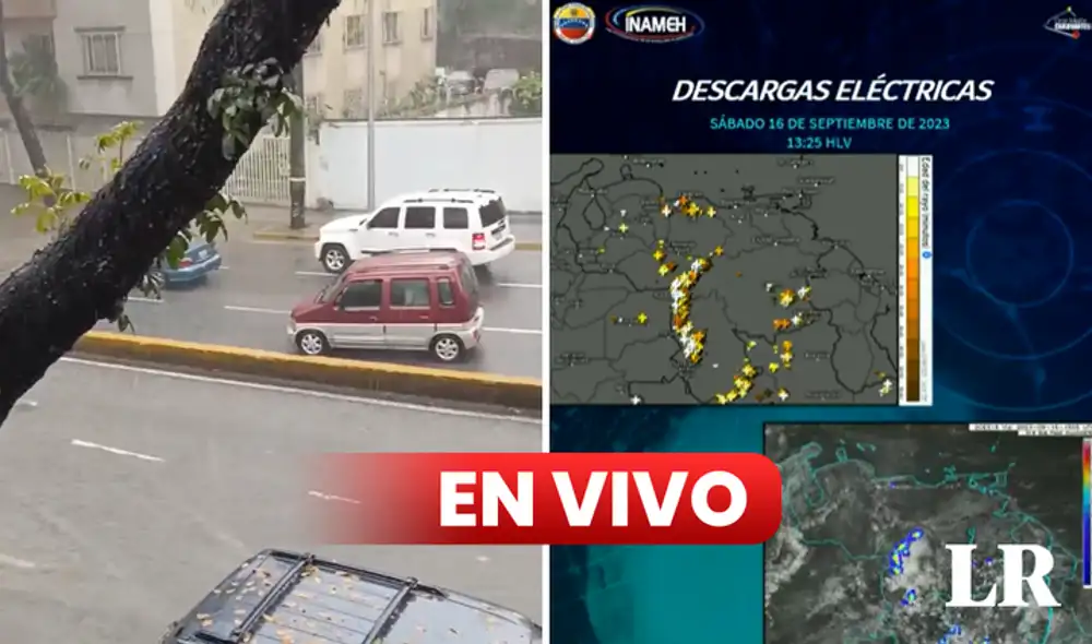 Se registran fuertes lluvias en Caracas y en otros estados de Venezuela en las últimas horas, según el Inameh. Foto: captura video X/Inameh Se registran fuertes lluvias en Caracas y en otros estados de Venezuela en las últimas horas, según el Inameh. Foto: captura video X/Inameh